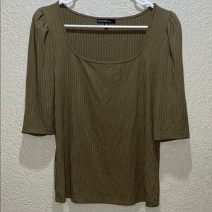 Studio Olive Green Women's Blouse